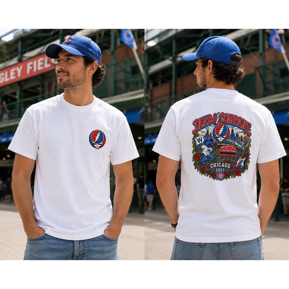Dead & Company 2023 Wrigley Field Chicago Concert Grateful Dead T-Shirt Tee